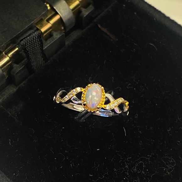 Australia opal ring silver - Picture 5 of 5